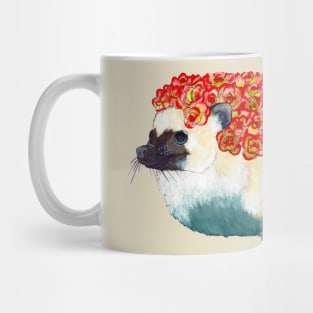 Hedgehog with Succulents Mug